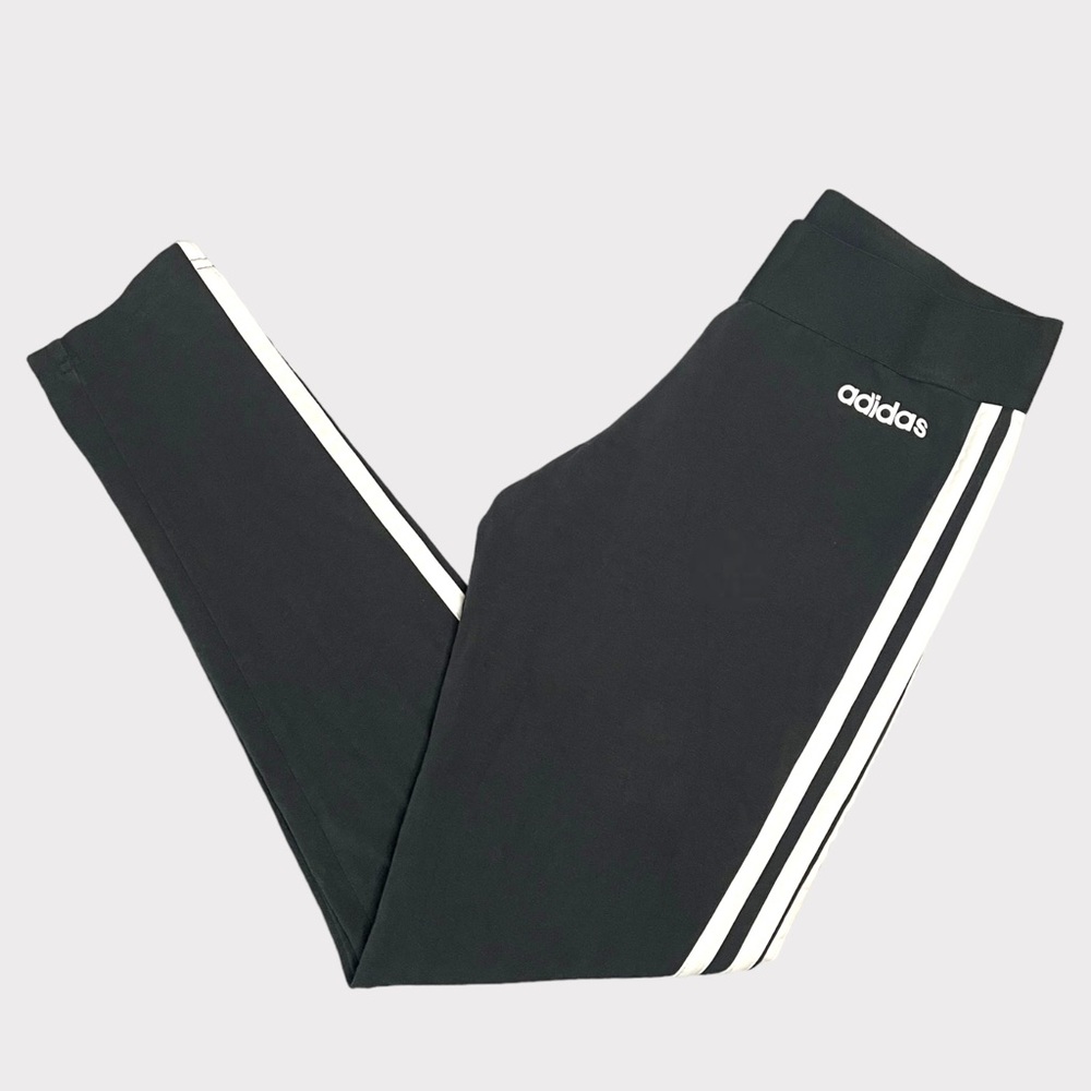 Adidas - Classic 3-Stripe Stetch Cotton Legging - Black/White - Size S